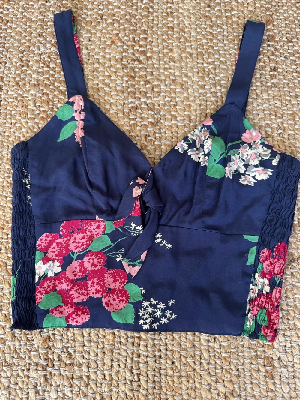 Trashy Diva by Candace Gwinn hottie top small halter/ straps floral